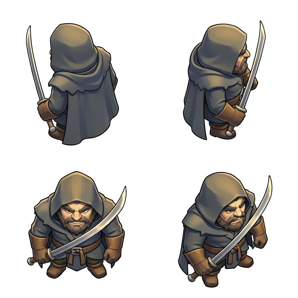 4-direction sprite sheet